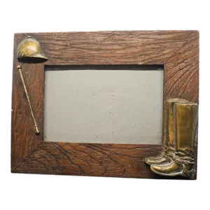 Vintage Equestrian / Jockey / Horse Themed Dezine Picture Frame