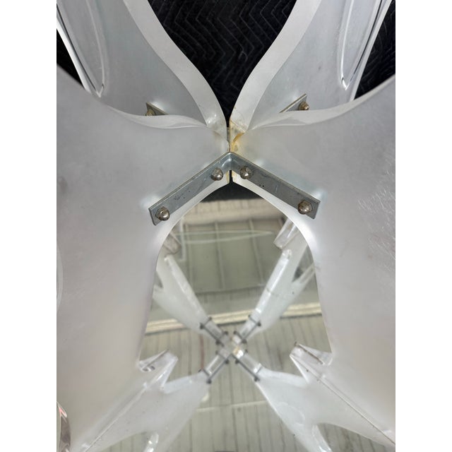 Plastic 1970 Lucite Light Up Dolphins Dining Table For Sale - Image 7 of 9