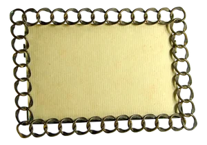 Vintage Brass Bronze Photo Frame