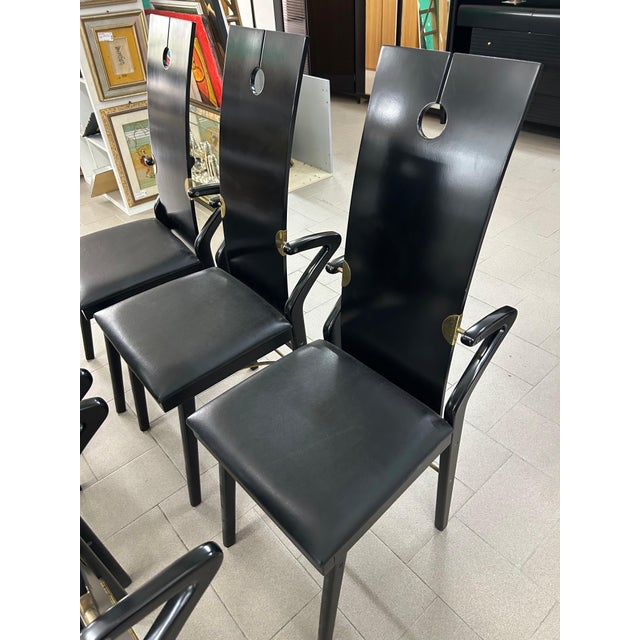 Chairs by Pierre Cardin, 1980s, Set of 6 For Sale - Image 6 of 15