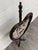 Ivory Vintage Gothic Revival or Victorian Revival Style Fireplace Screen Pole Screen For Sale - Image 8 of 11