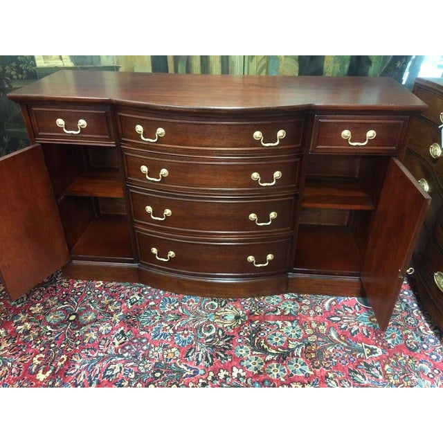 Vintage Mahogany Buffet, Federal Revival Server For Sale - Image 6 of 11