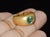 Certified natural 1.62CTS 18K solid gold emerald dome ring. This finely crafted solid 18K yellow gold ring features a...