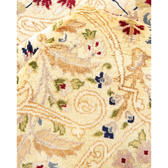 Textile Mogul, One-of-a-Kind Hand-Knotted Runner Rug - Ivory, 8' 2" x 16' 1" For Sale - Image 7 of 8