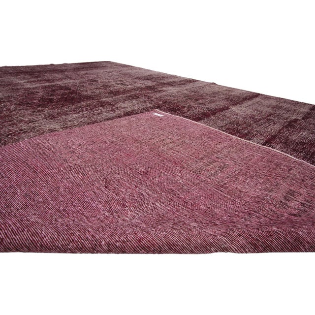 Mid 20th Century Vintage Turkish Rug With Industrial Luxe Style - 10'00 X 13'00 For Sale - Image 5 of 7