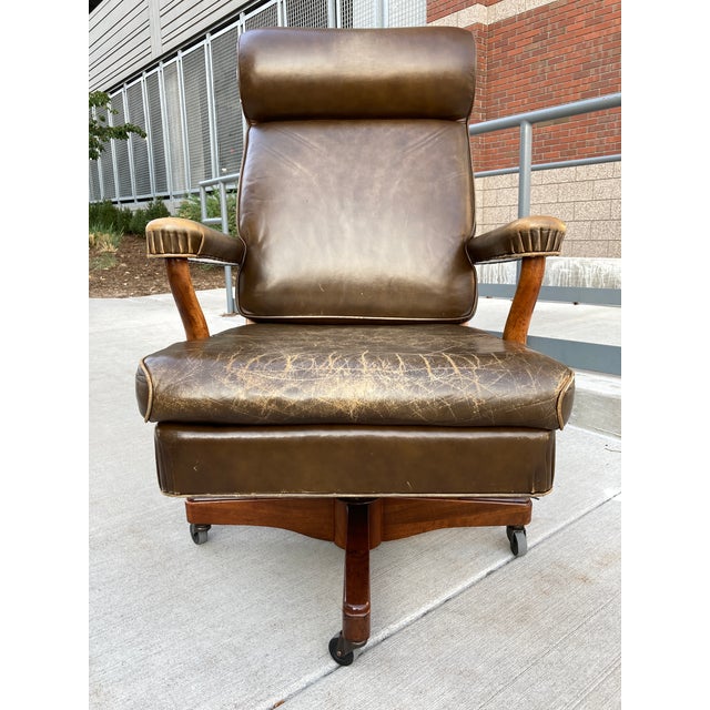 Gunlocke Model “Washington” Oval Office Executive Chair Chairish