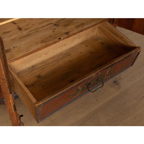 Wood Antique Farmhouse Display Cabinet For Sale - Image 7 of 9