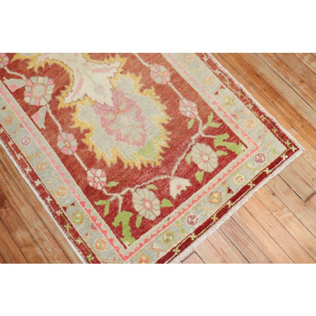 Vintage Zabihi Collection Turkish Anatolian Small Room Rug - 6'6" x 10' For Sale In New York - Image 6 of 8