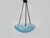 Vintage Art Deco Pendant Light in Blue Glass Paste from Verrerie Dart Degué, 1920s For Sale - Image 3 of 10