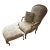 Nancy Corzine Bergère Lounge Chair & Ottoman in Donghia Fabric – Excellent Condition For Sale