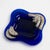 Vintage Cobalt Blue Glass Catchalls With Silver Overlay - Set of 2 For Sale - Image 9 of 12