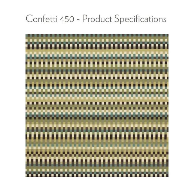 Knoll Sunbrella Momentum “Confetti” Meadow Green Outdoor Upholstery Fabric — 20 Yards For Sale