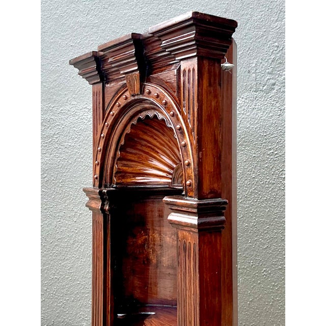 Wood Vintage Carved Wood Architectural Niche For Sale - Image 7 of 12