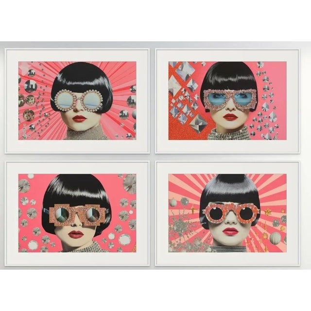 Paper # Set of 4 - 36" X 24" - Unframed Limited Edition Photograph Prints - 'Girls & Diamonds'' - Fashion Series'#2 For Sale - Image 7 of 7