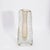 Gold Hand-Blown Murano Modern Fluid Vase in Clear With 24-Karat Gold Flecks and Bubbles For Sale - Image 8 of 10