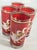 Glass Christmas Culver Tumblers-Set of Four For Sale - Image 7 of 10
