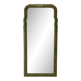 1930s Friedman Bros. Green Chinoiserie Colonial Williamsburg Restoration Wall Mirror For Sale