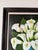 Vintage Graceli Mendoza Calla Lilies - Folk Art Oil on Board Painting, Wood Framed For Sale In Miami - Image 6 of 12