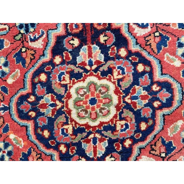 Small Vintage Sarouk Rug For Sale - Image 4 of 18