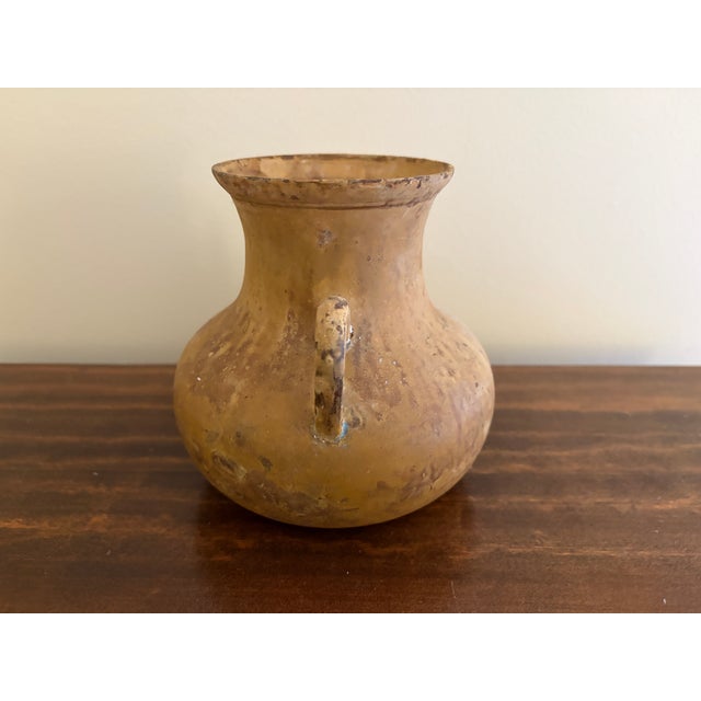 Vintage Greco-Roman Style Amphora Vase With Weathered Terracotta Finish For Sale In South Bend - Image 6 of 9