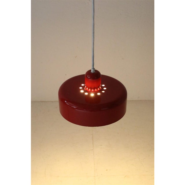 Space Age Danish Go-Go Pendant Lamp attributed to Dan Heersø for Vitrika, 1970s For Sale - Image 14 of 16