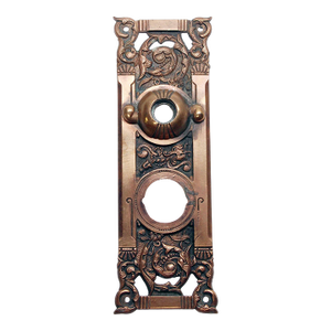 Antique Bronze Columbian 8.5 In. Back Plate
