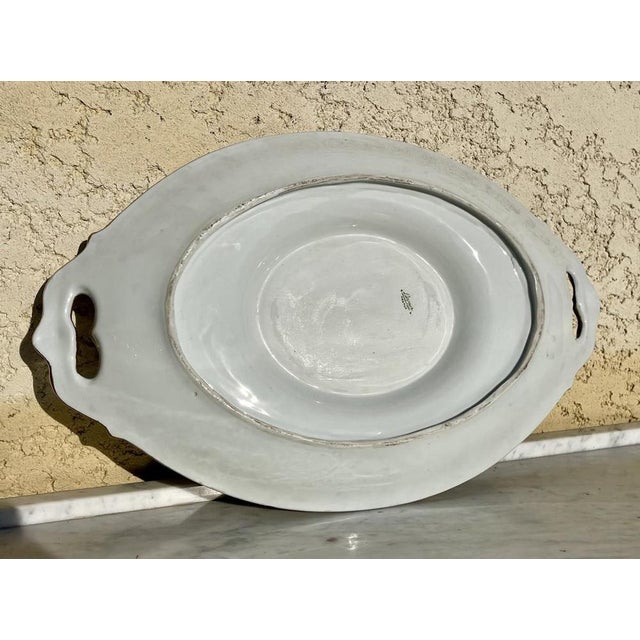 Porcelain Tureen and Display Stand from Limoges, Set of 2 For Sale - Image 11 of 13
