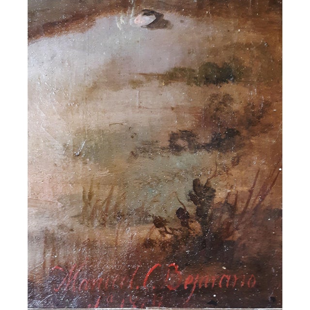 Late 19th Century Manuel Cabral Aguado-Bejarano (Spanish Artist,1818-1891) Original Oil Painting For Sale - Image 5 of 6