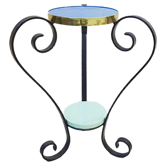 Mid-Century French Wrought Iron Planter, 1950s For Sale