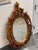 Mexican Rococo Revival Oval Gold Finish Wall Mirror, Late 20th Century For Sale - Image 11 of 12