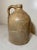 Brown Antique 1800's Handmade Stoneware Salt Glazed Cobalt Pottery Jug Vase W/ Handle For Sale - Image 8 of 10