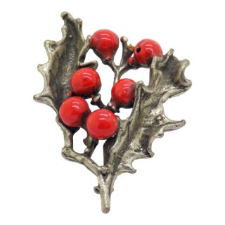 Vintage Italian Handmade Genuine Silver Christmas Decoration Figurine Miniature For Sale