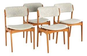 Model 49 Chairs by Erik Buch for O.D. Møbler, 1960s, Set of 4