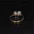 Metal Mid 20th Century 14k Yellow Gold Diamond Ring With Two Round Diamonds (~1.7ctw) - Size 11.75 For Sale - Image 7 of 8