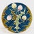 Art Nouveau majolica decorative wall plate with a relief thistle motif. Circa 1900. In excellent condition, with no...