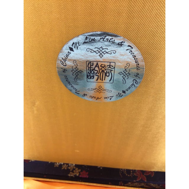 Set of 4 Porcelain Panda Bear Coasters For Sale - Image 11 of 13