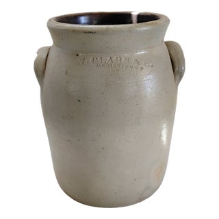 Late 19th Century N Clark 1 Gal Churn For Sale