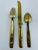 Brass Vintage Mid Century R. Jewelry for First Hotel, Bangkok Flatware Boxed Set - in Original Case.- 30 Pieces For Sale - Image 8 of 11