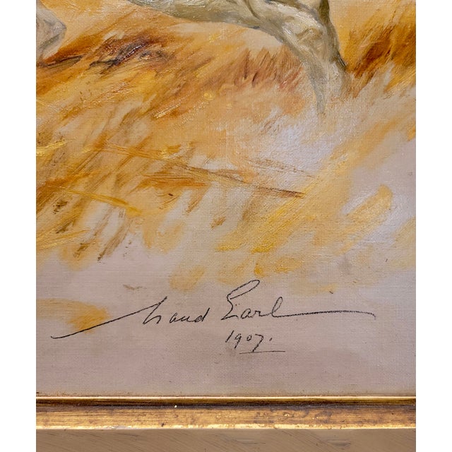 Orange Maud Earl -Study of Two Pointers on Point in a Field -1907 Oil Painting -Two Dogs For Sale - Image 8 of 12