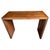 Minimalist console table hand made from reclaimed teak wood with dovetail detail on the leg. Each panel is two inches...