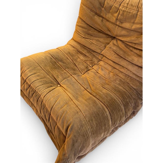 Brown Vintage Togo Fireside Chair by Michel Ducaroy for Ligne Roset, 1978 For Sale - Image 8 of 13