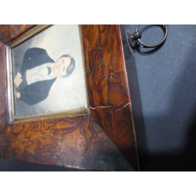 19th Century Portrait of a Young Man Watercolor For Sale In New York - Image 6 of 9