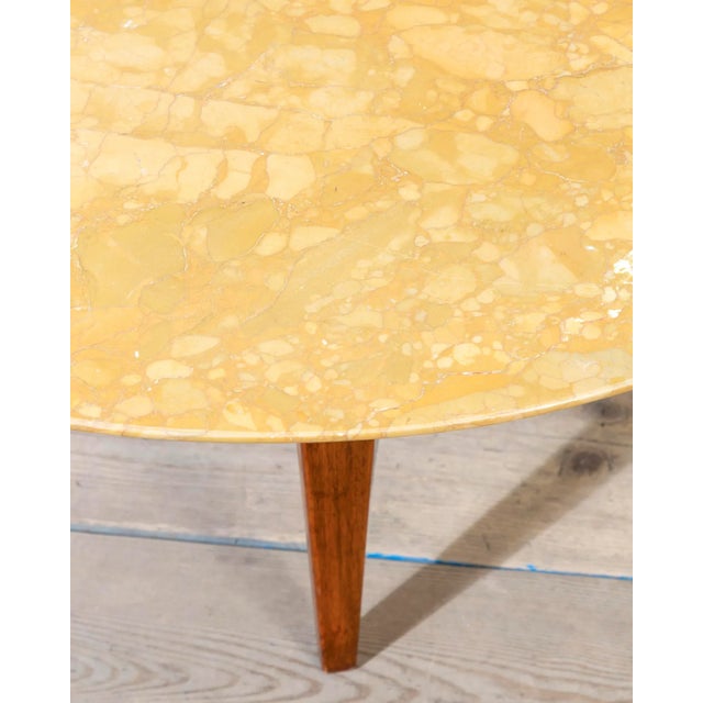 Gio Ponti Marble and Wooden Coffee Table by Gio Ponti, 1951 For Sale - Image 4 of 7