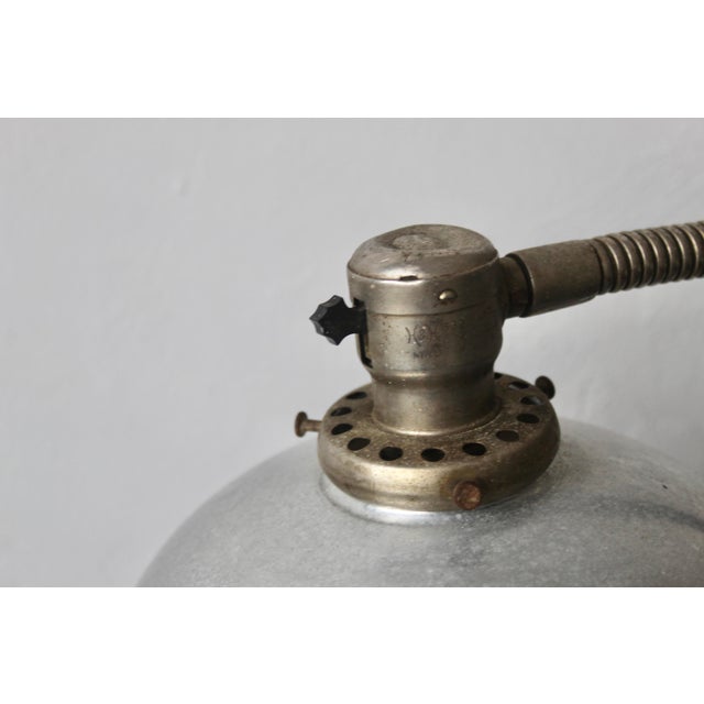 Industrial Vintage Early 20th Century Attributed to M. Brandt & Sons Industrial Style Gooseneck Spot Floor Lamp For Sale - Image 3 of 15