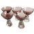 1950s Vintage Art Deco Glass Carafe and Glasses in Mulberry Purple, 1950s, Set of 6 For Sale - Image 5 of 14