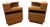 Pair Vintage 1970s Scan Coll Danish Modern Teak 3-Drawer Nightstands For Sale