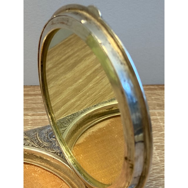 Pocket Powder Compact in Sterling Silver, 1890s For Sale - Image 9 of 13