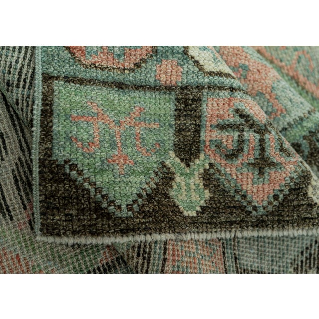 Turkish Oushak Rug 2'10" x 10'6" #20024 For Sale In Houston - Image 6 of 8