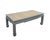 Vintage Ming-Style Grey Painted Coffee Table With Raffia Tabletop For Sale - Image 4 of 11