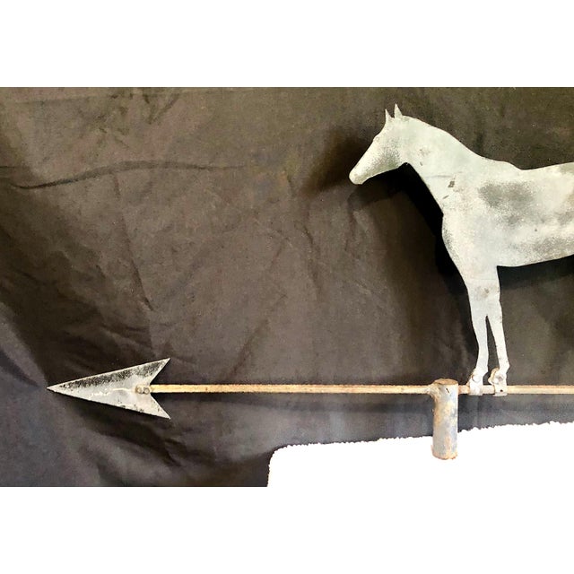 Late 19th Century Antique American Folk Art Horse Silhouette Weathervane For Sale - Image 5 of 7